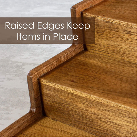 Acacia Wood 3 Tier Spice Rack For Cabinet Or Kitchen Expands From About 12 Inches To About 21 Inches With Clear View Spice Organizer