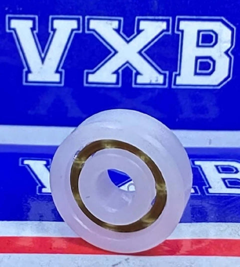 Acetal/POM Plastic Bearing 623 - Glass Balls - 3x10x4mm on colorful background