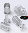 Clear Acrylic Standoffs Set For Wall Mount Displays Glass Like Transparent Spacers Waterproof And Anti Corrosion 4 Piece Pack 19x25mm