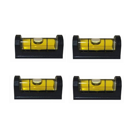 Four Pack Gunsmith Scope Leveling Bubble Tools With Magnetic Base For Optics Mounting And Rifle Alignment Acrylic Shell Clear Bubbles Measuring 1.5 By 0.6 By 0.6 Inch Each Compact For Easy Storage And Precise Rifle Scope Positioning