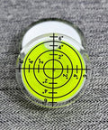 Three Pack Small Circular Bubble Levels 32x7mm Acrylic Round Spirit Level For Layout Tools, Pro Grade Easy To Read Centered Bubble, Compact Circular Level For DIY Woodworking, Tile Installations, Cabinet Framing, And General Alignment