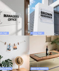 Stainless Steel Standoff Screws 1 Inch Diameter 1 Inch Barrel Length 20 Pack With 80 Mounting Accessories For Acrylic Plexiglass Glass Wood Metal Aluminum Panels And Frames Picture Mounting Hardware Silver in use with different types of signage and installations.