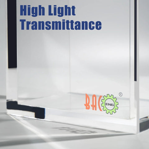1.5 Gallon Acrylic Vacuum Chamber for Resin Degassing Kit, showing clear acrylic with high light transmittance and brand logo.