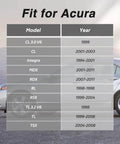 Compatibility chart for Power Steering Pump Rubber Inlet And Outlet O Ring Seals Kit For Acura And Honda Cars Pro Grade