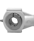 UEHPL206-20MZ20CW 1-1/4 in (31.75 mm) Kanigen Accu-Loc white hanger ball bearing, open covers, front view
