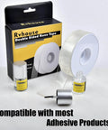 Adhesion Promoter With Brush Head 10ml 2 Pack for double-sided nano tape bonding, including product box and open bottle.