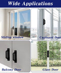 Four Pack Stick On Cabinet Handles No Drill Drawer Pulls Adhesive Door Handles on sliding, cupboard, balcony, and glass doors