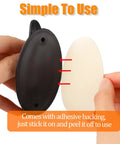 4 Pack Black Adhesive Cabinet Knobs Peel And Stick No Drilling Self Adhesive Drawer Pulls with strong adhesive backing