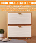 Stacked storage boxes with 24 Pcs Self Adhesive Caster Wheels 360 Degree Swivel Silent Rollers Set For Appliances And Storage Boxes, Universal Fit For Coffee Makers And Lightweight Equipment, Black With Steel Ball, Each Wheel Supports Up To 110 Lbs When Used In Sets Of Four at the base, highlighting the strong load-bearing capacity.
