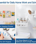 52 Pcs Double Sided Adhesive Pads And Strips Heavy Duty Mounting Tape For Walls Hanging Mirrors And Heavy Objects 2mm Thick Includes 24 Square Pads And 28 Strip Pads For DIY Home Office Projects used for hanging pictures and bathroom items