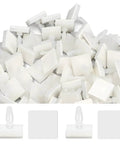 Sticky PCB Spacers 100Pcs Adhesive Insulated Standoffs For PC Boards And Computer Motherboards 0.25 Inch Height Locking Snap In Posts Fixed Clips White