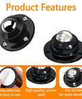 Self Adhesive Caster Wheels Set, 10 Pack, 0.8 Inch Low Profile Swivel Wheels With 360 Degree Rotation For Furniture And Home Items shown