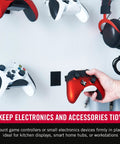 Heavy Duty Adhesive Squares For Wall Mounting And Crafts Built To Hold Up To 10 Pounds With Stick Like Crazy Industrial Strength Hook And Loop Fasteners For Metal Glass Plastic And Painted Drywall By Velcro Brand, holding gaming controllers on wall.