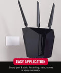 Heavy Duty No Nail Stick On Adhesive Strips For Hassle Free Quick Mounting Indoor Outdoor Use 4 Inch By 2 Inch 2 Pack