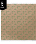 Front view of 468MP Double Sided Adhesive Transfer Tape Sheets 12 By 12 Inches Pack Of 5 for PEI Build Plates and Graphics.