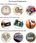 Application uses for Clear Double Sided Adhesive Tape 5mm and 10mm in crafting, repair, and sticking for electronics and decor.