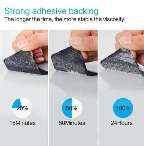 Industrial Strength Sticky Back Fastener Set 6 Interlocking Mounting Tape 2x6 Inch For Carpet Cushions Couches Pedal Boards
