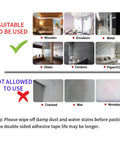 Image showing suitable surfaces for Clear Double Sided Adhesive Tape 5mm and 10mm by 25M, including wood, metal, glass, and ceramics.