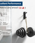 Adhesive Wall Hook 4 Pack Heavy Duty Holds Up To 13 Pounds With Double Hook Design Peel And Stick Mount No Drilling