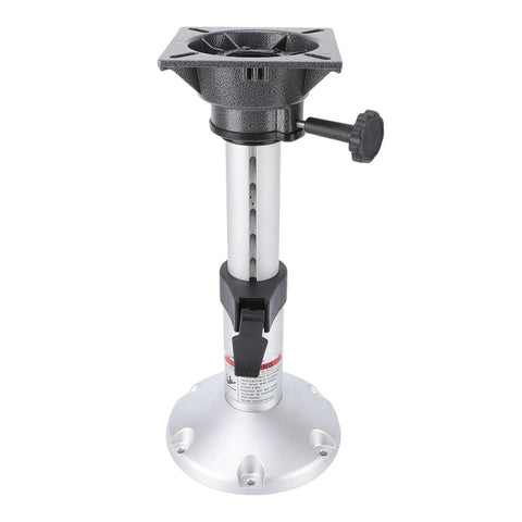Eminchu aluminum adjustable boat seat pedestal with 13–18 in height, locking knob, base mount