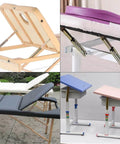 10-Gear Adjustable Angle Hinge 2PCS Heavy Duty Lift Rod Mechanism for Desks, Massage Tables, and Furniture Hardware in use