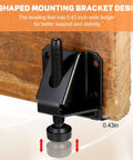 Close-up of heavy duty 24 pack leveling feet for workbenches and furniture adjustable 2.3 inch levelers with screws installed.