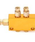 1 In 2 Out Adjustable Brass Oil Distributor For CNC Machining Centers And Production Lines TKType Pro Grade Lubrication System