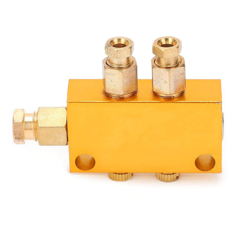1 In 2 Out Adjustable Brass Oil Distributor For CNC Machining Centers And Production Lines TKType Pro Grade Lubrication System