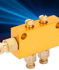 1 In 2 Out Adjustable Brass Oil Distributor For CNC Machining Centers And Production Lines TKType Pro Grade Lubrication System