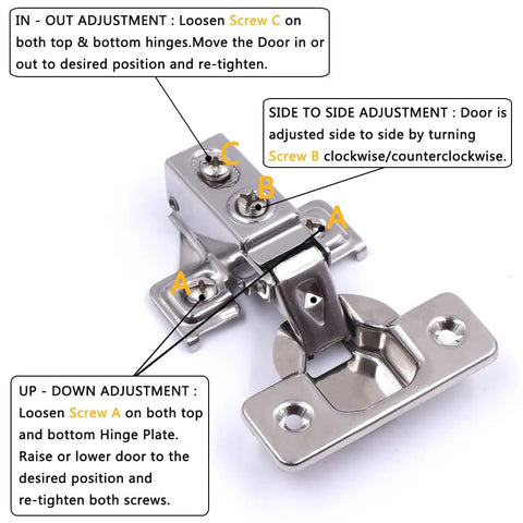 Soft Close Cabinet Hinges 20 Pack For One Half Inch Partial Overlay Cabinets 35mm Cup 100 Degree Opening Angle Stainless demonstration