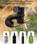 Adjustable Paintball CO2 Regulator For HPA LP SLP Tanks GEN2 Micro MR Reg with hose and G1/2-14 inlet for precise shot consistency