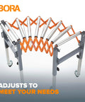 ✝️ Adjustable Conveyor Roller Stand Infeed / Outfeed Support Expandable Gravity Conveyor 300 lbs. Weight Capacity