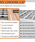 Comparison chart showing benefits of Adjustable Deck Support Pedestals 24 Pack Paver Leveling System DIY Friendly for deck installation.