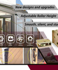 Sliding Patio Door Rollers Compatible With Aluminum Doors Made After 1992 1996, 1-1/2 Inch Steel Ball Wheel Bearing, Adjustable