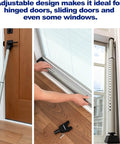 Door Security Bar - Adjustable Brinks Door Security Bar for Travel, School, Dorm and Home - door jammer for sliding and hinged doors