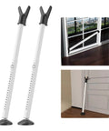 Door Stoppers Security Bar 2 Pack - Heavy Duty Door Jammer with rubber feet for sliding glass door and entryway security