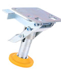 Adjustable Height Floor Lock For Trolleys And Carts, Heavy Duty Brake Lock Made From Manganese Steel, 100 Kg Load Capacity With TPU Pad
