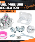 Adjustable Fuel Pressure Regulator With Gauge For Holley And Edelbrock Carburetors, 1 To 4 PSI, 3/8 NPT, Model 12-804 Kit