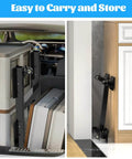 1500 lb adjustable furniture dolly with heavy duty iron frame, compact storage by appliances and car trunk