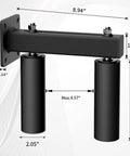 Adjustable Sliding Gate Guide Roller 6 Inch Dual Hard Nylon Rollers Heavy Duty Steel Bracket Rust Proof Design for smooth operation
