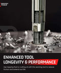 Adjustable Hand Reamer Tool Set Delivers Precise Hole Finishing From 15/32 To 1-1/16 Inches In Metal And Wood With Carbon Steel Blades And A Durable Mild Steel Body For Clean Accurate Reaming Rahish Tools showing metal cutting