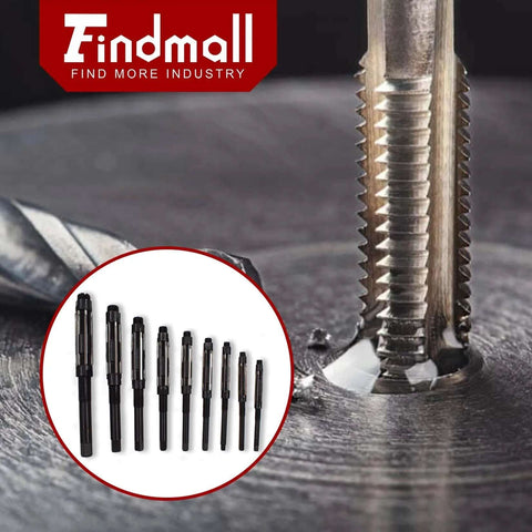 Adjustable Hand Reamer Set, 9 Piece High Speed Steel Reamers Ranging From 15/32 Inch To 1-3/16 Inch displayed with close-up detail
