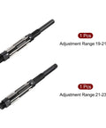 Adjustable Pro Grade Hand Reamer Set 19 To 21 Mm And 21 To 23 Mm High Speed Steel H8 Tool With 6 Straight Flutes Milling Cutter