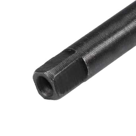 Close-up of Adjustable Hand Reamer 13.75 To 15.25mm H8 High Speed Steel With 6 Flutes Milling Cutter For Metalwork, tool end view.