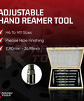 Adjustable Hand Reamer Tool Set Delivers Precise Hole Finishing From 15/32 To 1-1/16 Inches In Metal And Wood With Carbon Steel Blades And A Durable Mild Steel Body For Clean Accurate Reaming Rahish Tools