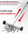 Effortless floor cleanup with a 17 inch heavy‑duty magnet sweeper that lifts nails, screws, and ferrous debris; 8.8 lb capacity