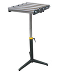 ✝️ 5-Roll Adjustable Height Conveyor Stand - 250 lbs Capacity, 23.9"-41.6" height range, chrome-plated rollers for heavy-duty material handling
