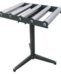 ✝️ 5-Roll Adjustable Height Conveyor Stand - 250 lbs Capacity, 23.9"-41.6" Height Range, Chrome-Plated Rollers for Heavy-Duty Material Handling