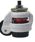 ✝️ 2.36" inch Adjustable Height Floor Lock Heavy Duty Caster Wheel 60mm - M12 Threaded stem for automation systems