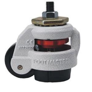 ✝️ 2.36" inch Adjustable Height Floor Lock Heavy Duty Caster Wheel 60mm - M12 Threaded stem for automation systems